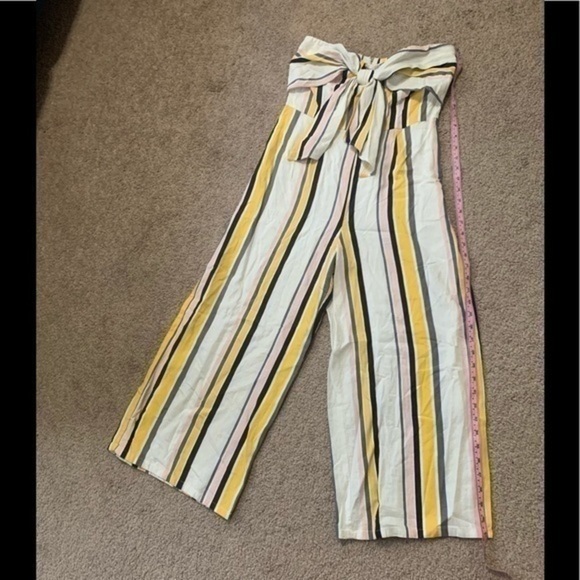 Gypsies & Moondust Striped Strapless Jumper Sz 7 - Picture 2 of 9